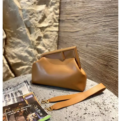 Fendi First Medium leather bag Brown Fendi First Medium leather bag Brown