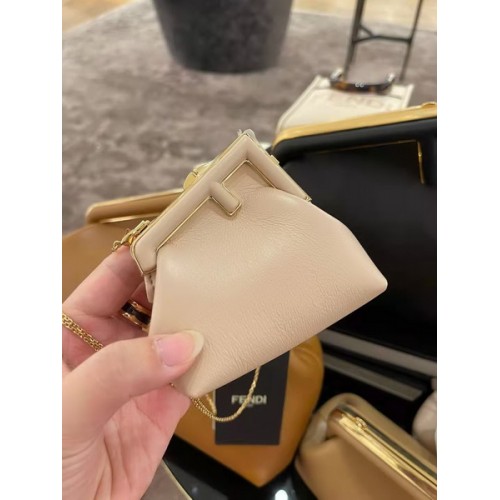 Fendi First Nano Charm Charm in pink nappa leather Fendi First Nano Charm Charm in pink nappa leather