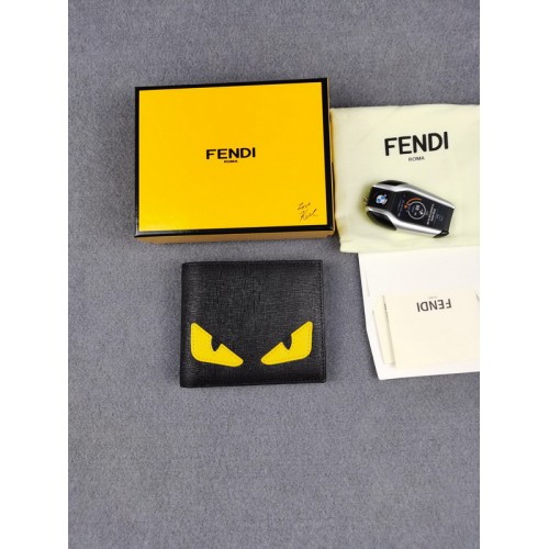 Fendi Cross Pattern Eagle Eye Clip Wallet Fendi Cross Pattern Eagle Eye Clip Wallet