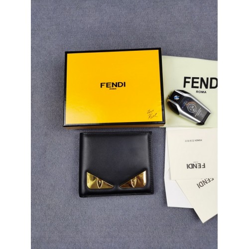 Fendi Gold Iron Eagle Eye Clip Wallet Fendi Gold Iron Eagle Eye Clip Wallet