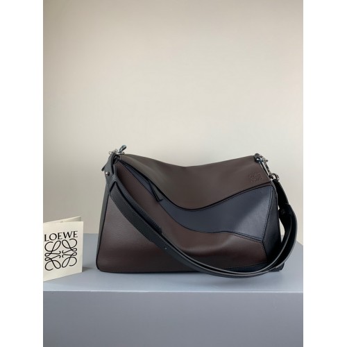Loewe Puzzle XL multi-function leather bag Coffee Loewe Puzzle XL multi-function leather bag Coffee