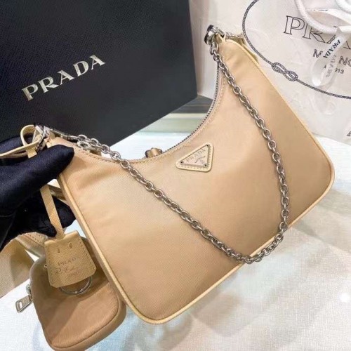 Prada Re-Edition 2005 Nylon Bag Apricot 1BH204 Prada Re-Edition 2005 Nylon Bag Apricot 1BH204