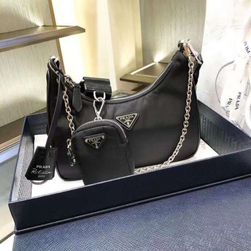 Prada Re-Edition 2005 Nylon Bag Black 1BH204 Prada Re-Edition 2005 Nylon Bag Black 1BH204
