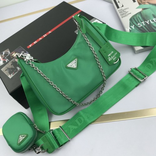 Prada Re-Edition 2005 Nylon Bag Green 1BH204 Prada Re-Edition 2005 Nylon Bag Green 1BH204