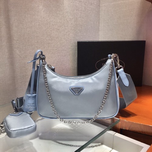 Prada Re-Edition 2005 Nylon Bag Light Blue 1BH204 Prada Re-Edition 2005 Nylon Bag Light Blue 1BH204