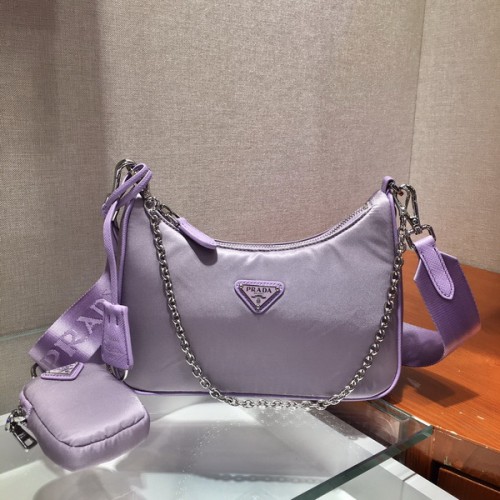 Prada Re-Edition 2005 Nylon Bag Purple 1BH204 Prada Re-Edition 2005 Nylon Bag Purple 1BH204