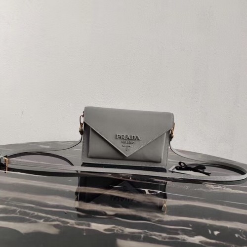 Prada Saffiano Leather Mini Bag 1BP020 Grey Prada Saffiano Leather Mini Bag 1BP020 Grey