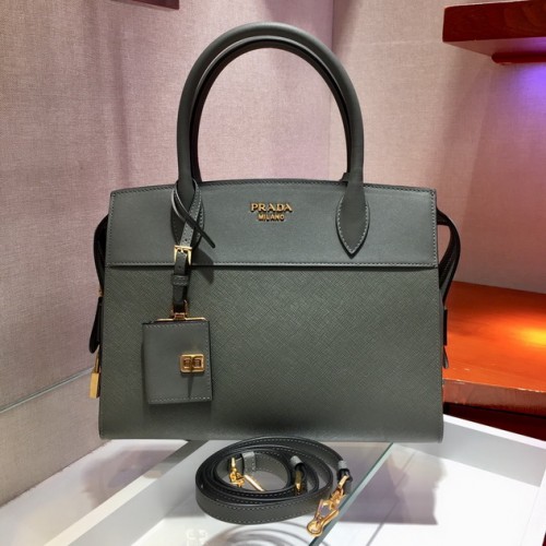 Prada Saffiano Leather Tote Large Bag lBA046 Grey Prada Saffiano Leather Tote Large Bag lBA046 Grey