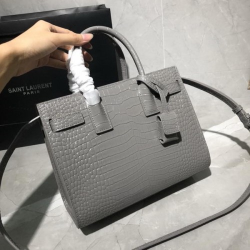 Saint Laurent Sac de jour Bag Croc Grey Saint Laurent Sac de jour Bag Croc Grey