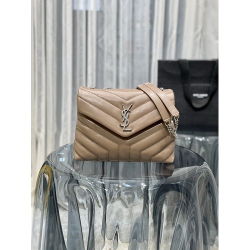 Saint Laurent Loulou Bag In Matelasse "Y" Leather Brown Saint Laurent Loulou Bag In Matelasse "Y" Leather Brown