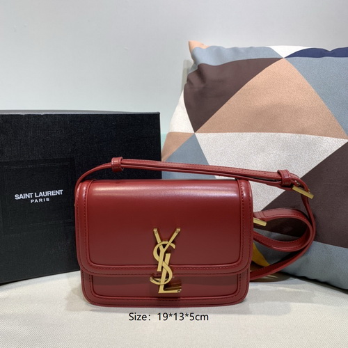 Saint Laurent Rue De Solferino Box Bag Beige Red Saint Laurent Rue De Solferino Box Bag Beige Red