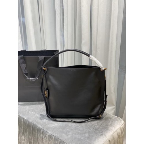 Saint Laurent Tag Hobo Bag Black Saint Laurent Tag Hobo Bag Black