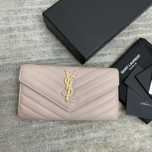 Saint Laurent Envelope Snap Wallet Pink Saint Laurent Envelope Snap Wallet Pink