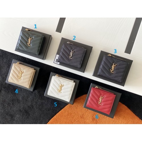 Saint Laurent Bi-Fold Short Wallet 6 Colour Saint Laurent Bi-Fold Short Wallet 6 Colour