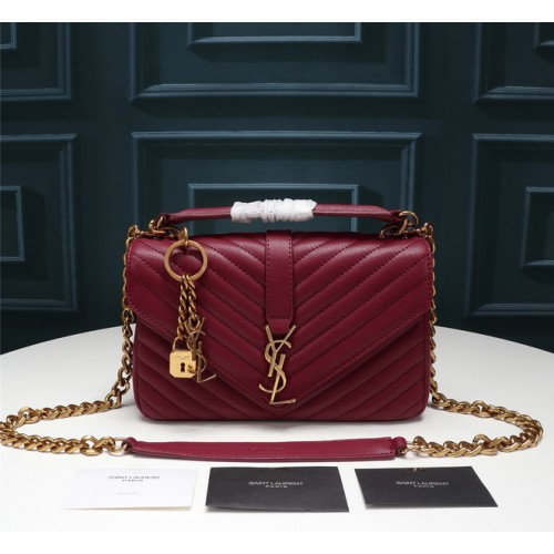 Saint Laurent Shoulder Bag F26611 Red Saint Laurent Shoulder Bag F26611 Red