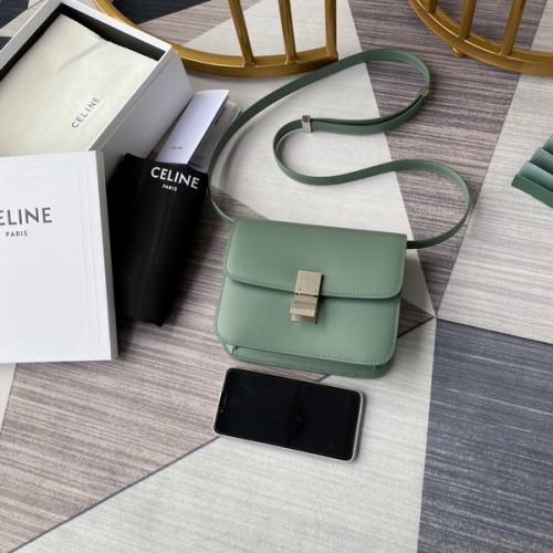 Celine Hand Rubbing Box Bag light Green 11043 Celine Hand Rubbing Box Bag light Green 11043