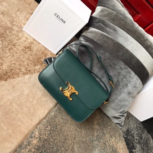 Celine Triomphe Bag Green Celine Triomphe Bag Green