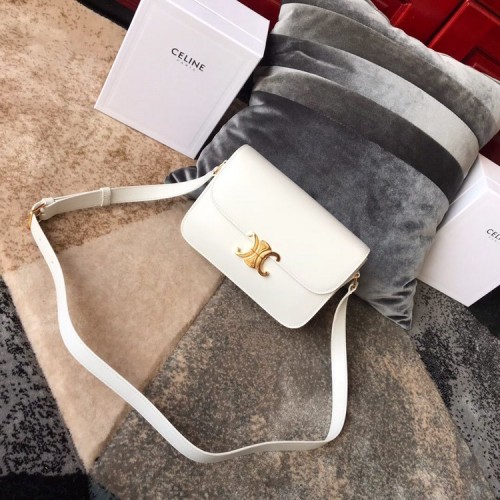 Celine Triomphe Bag White Celine Triomphe Bag White