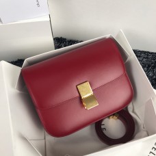 Celine Classic Box Bag Rose Red 189173 Celine Classic Box Bag Rose Red 189173