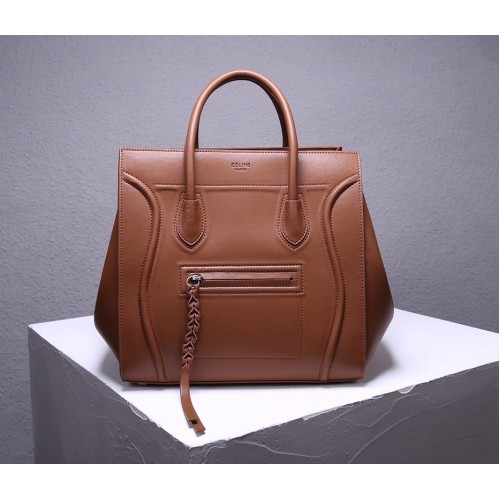 Celine New Luggage Phantom Square Bag 3341 Brown Celine New Luggage Phantom Square Bag 3341 Brown
