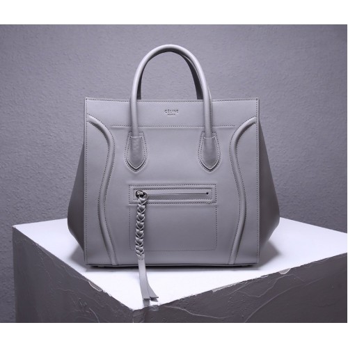 Celine New Luggage Phantom Square Bag 3341 Grey Celine New Luggage Phantom Square Bag 3341 Grey
