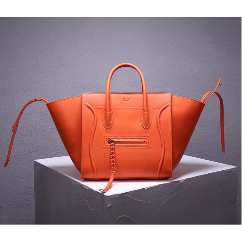 Celine New Luggage Phantom Square Bag 3341 Orange Celine New Luggage Phantom Square Bag 3341 Orange