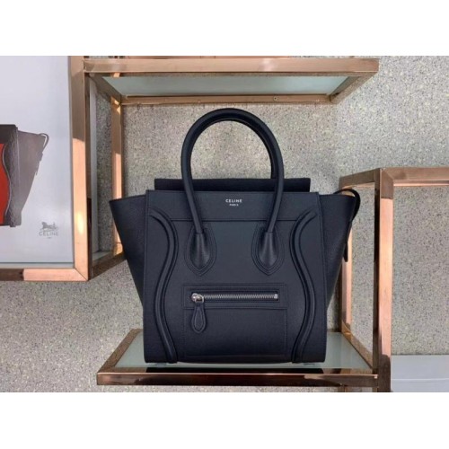 Celine Micro Luggage handbag in smooth calfskin Black Celine Micro Luggage handbag in smooth calfskin Black