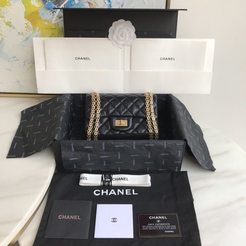 Chanel CF Reissue 2.55 Double Flap Bag Small Black/Golden Chanel CF Reissue 2.55 Double Flap Bag Small Black/Golden