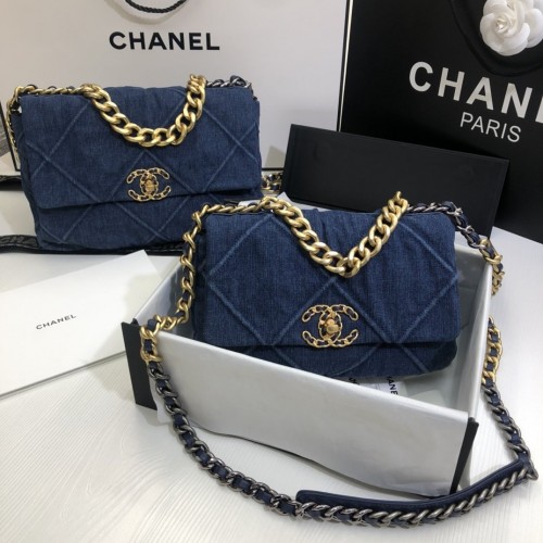 Chanel 19 Bag 1160 Denim Blue Chanel 19 Bag 1160 Denim Blue