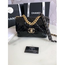 Chanel 19 Bag Patent Leather 1160 Black Chanel 19 Bag Patent Leather 1160 Black