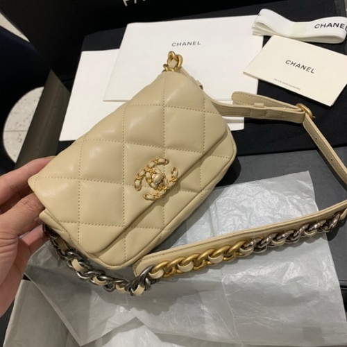 Chanel 19 Waist Bag Lambskin AS1163 Apricot Chanel 19 Waist Bag Lambskin AS1163 Apricot