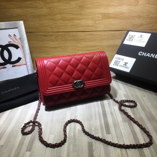 Chanel Le Boy3 WOC Bag Cavair Red Chanel Le Boy3 WOC Bag Cavair Red