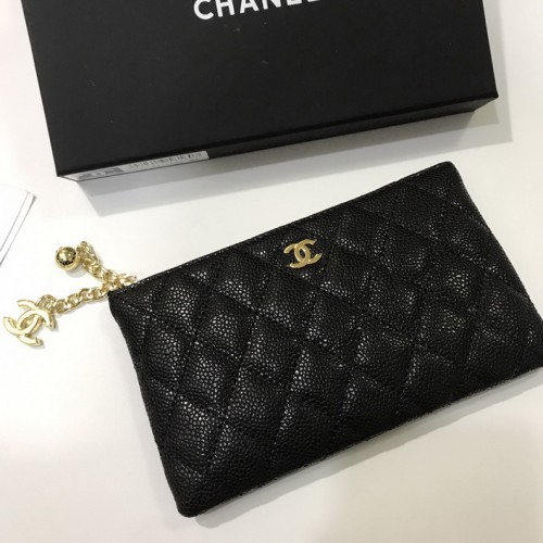 Chanel Caviar Chain Wallet 50169 Golden Chanel Caviar Chain Wallet 50169 Golden