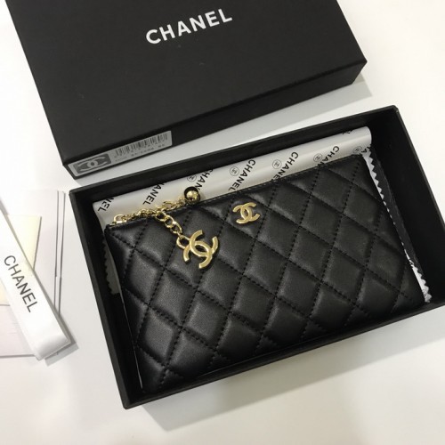 Chanel Lambskin Chain Wallet 50169 Golden Chanel Lambskin Chain Wallet 50169 Golden