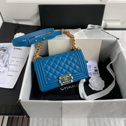 Chanel Le Boy Flap Bag Calfskin Blue Chanel Le Boy Flap Bag Calfskin Blue