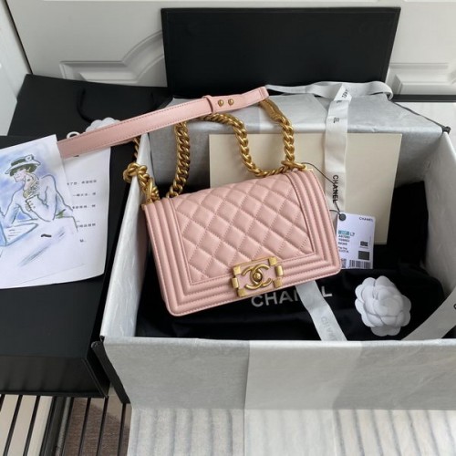 Chanel Le Boy Flap Bag Calfskin Pink Chanel Le Boy Flap Bag Calfskin Pink