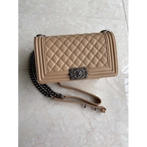 Chanel Le Boy Flap Bag Caviar Leather Khaki Chanel Le Boy Flap Bag Caviar Leather Khaki