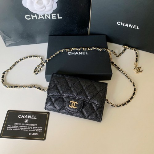 Chanel Original Grained Calfskin Pocket 81081 Black Chanel Original Grained Calfskin Pocket 81081 Black