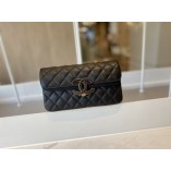 Chanel Classic Double Flap Bag Quilted Bag/black A57277/A57276