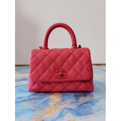 Chanel 2021 Mini Coco Handle Flap Bag Pink Chanel 2021 Mini Coco Handle Flap Bag Pink