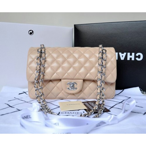 Chanel Lambskin Quilted Medium Double Flap Apricot/S Chanel Lambskin Quilted Medium Double Flap Apricot/S