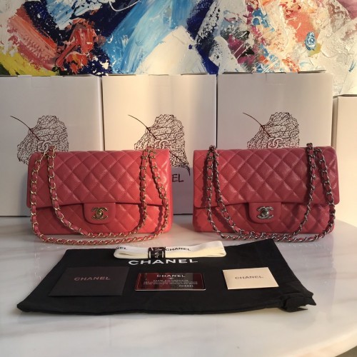 Chanel 1112 Flap Shoulder bag Caviar Carmine Pink Chanel 1112 Flap Shoulder bag Caviar Carmine Pink