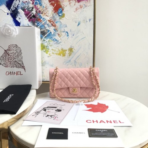 Chanel 1112 Flap Shoulder bag Pink Patent Leather Gold Chanel 1112 Flap Shoulder bag Pink Patent Leather Gold