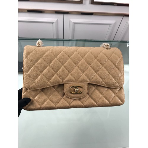 Chanel 1113 Large Flap Bag Caviar Apricot Chanel 1113 Large Flap Bag Caviar Apricot