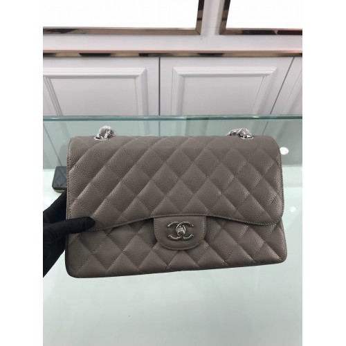 Chanel 1113 Large Flap Bag Caviar Deep Grey Chanel 1113 Large Flap Bag Caviar Deep Grey