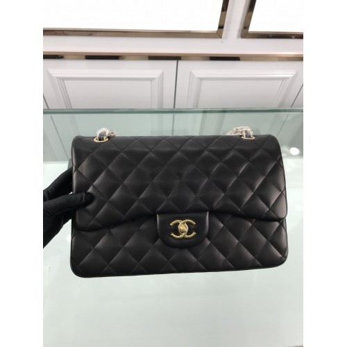 Chanel 1113 Large Flap Bag Lambskin Black Chanel 1113 Large Flap Bag Lambskin Black