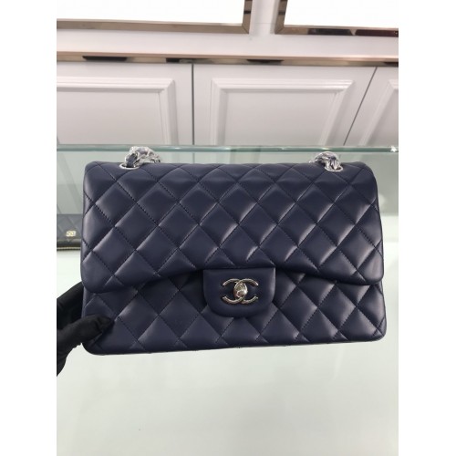 Chanel 1113 Large Flap Bag Lambskin Deep Blue Chanel 1113 Large Flap Bag Lambskin Deep Blue