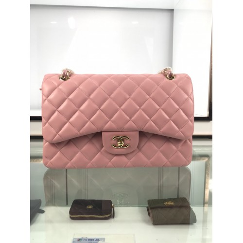 Chanel 1113 Large Flap Bag Lambskin Pink Chanel 1113 Large Flap Bag Lambskin Pink