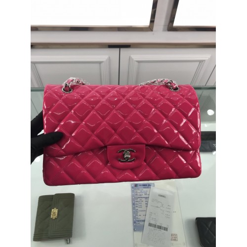 Chanel 1113 Large Flap Bag Patent Leather Peach Chanel 1113 Large Flap Bag Patent Leather Peach