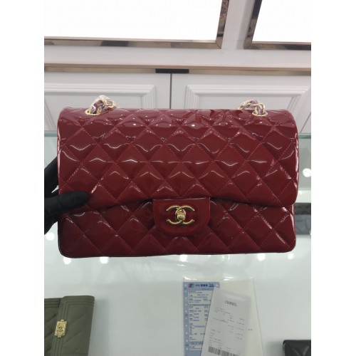 Chanel 1113 Large Flap Bag Patent Leather Red Chanel 1113 Large Flap Bag Patent Leather Red